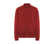 Unisex trui met perkins kraag van katoen en polyester 280 g/m2 Roly kleur rood