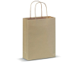 Kleine papieren tas met FSC-certificering gemaakt in de EU 90 g/m2 kleur bruin