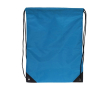 RPET koordrugzak met zwarte hoekkappen kleur blauw