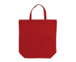 Canvas katoenen tas met korte bijpassende handvatten 250 g/m2 kleur rood