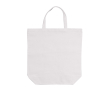 Canvas katoenen tas met korte bijpassende handvatten 250 g/m2 kleur wit