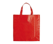 Non woven tas met bijpassende lange handvaten, capaciteit 10kg kleur rood