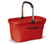 Opvouwbare picknickmand van nylon in verschillende kleuren kleur rood