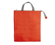 Koeltas met aluminium isolatie en ritssluiting kleur rood