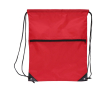 RPET koordrugzak met voorrits 210T kleur rood
