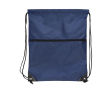 RPET koordrugzak met voorrits 210T kleur donkerblauw