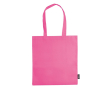 Non-woven tas in verschillende kleuren met lange handvatten 75 g/m2 kleur roze