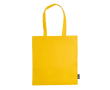Non-woven tas in verschillende kleuren met lange handvatten 75 g/m2 kleur geel