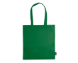 Non-woven tas in verschillende kleuren met lange handvatten 75 g/m2 kleur groen