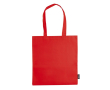 Non-woven tas in verschillende kleuren met lange handvatten 75 g/m2 kleur rood