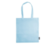 Non-woven tas in verschillende kleuren met lange handvatten 75 g/m2 kleur lichtblauw