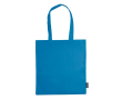 Non-woven tas in verschillende kleuren met lange handvatten 75 g/m2 kleur blauw