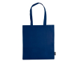 Non-woven tas in verschillende kleuren met lange handvatten 75 g/m2 kleur donkerblauw