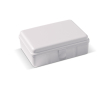 Rechthoekige lunchbox met clipsluiting gemaakt in de EU 950ml kleur wit