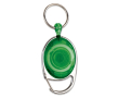 ID-hanger in verschillende kleuren met verstelbare clip en 60cm koord kleur groen