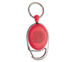 ID-hanger in verschillende kleuren met verstelbare clip en 60cm koord kleur rood