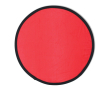 Opvouwbare nylon frisbee beschikbaar in verschillende kleuren met hoes kleur rood