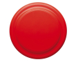 Klassieke unicolor plastic frisbee voor personalisatie kleur rood