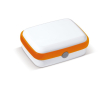 Harde plastic lunchbox met levendige kleurenontwerpen 1000ml kleur oranje