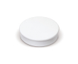 Grote ronde plastic magneet voor personalisatie kleur wit