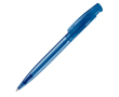 Transparante kleurrijke plastic pen gemaakt in de EU kleur doorzichtig blauw