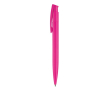 Kleurrijke plastic pen met drukknop gemaakt in de EU kleur roze