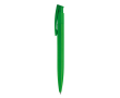 Kleurrijke plastic pen met drukknop gemaakt in de EU kleur groen