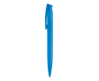 Kleurrijke plastic pen met drukknop gemaakt in de EU kleur lichtblauw