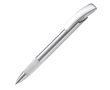 Metalen pen bedrukken met getextureerde grip kleur wit