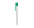 Plastic pen met gekleurde details aan de bovenkant kleur groen