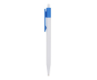 Plastic pen met gekleurde details aan de bovenkant kleur lichtblauw
