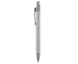 Aluminium pen met matte afwerking en 5 zilveren ringen kleur zilver
