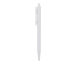 Plastic pen met gekleurde details aan de bovenkant kleur wit