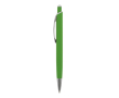 Aluminium pen met soft-touch afwerking in kleuren kleur limoen groen