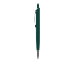 Aluminium pen met soft-touch afwerking in kleuren kleur donkergroen