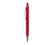 Aluminium pen met soft-touch afwerking in kleuren kleur rood
