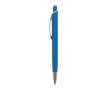 Aluminium pen met soft-touch afwerking in kleuren kleur lichtblauw