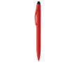 Plastic draaipen met zwarte stylus kleur rood