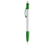 Witte pen met gekleurde details en getextureerde grip kleur groen
