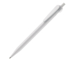 Witte plastic pen met origineel clipontwerp kleur wit