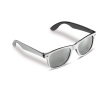 Tweegekleurde zonnebril met gekleurde frames UV400-bescherming kleur wit/zwart