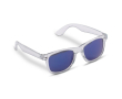 Transparante zonnebril met gekleurde frames UV400-bescherming kleur doorzichtig blauw