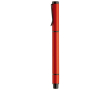 Metalen pen met blauwe inkt en gele markeerpen 2-in-1 kleur rood