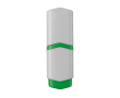 Mini witte markeerstift met gekleurde details en diverse inktkleuren kleur groen