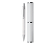 Aluminium pen met bijpassende buisvormige etui kleur wit