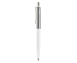 Metalen pen met kleurdetail op de clip kleur wit