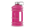 Grote plastic fles met handgreep en vaste dop 2.2L kleur doorzichtig roze
