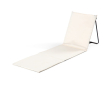 Opvouwbare strandmat met verstelbare rugleuning kleur beige