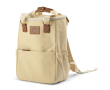 Koelrugzak van canvas met stevige handgreep en meerdere vakken 23L kleur beige