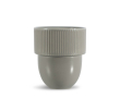 Stapelbare mok met origineel design in vele kleuren 270ml kleur grijs